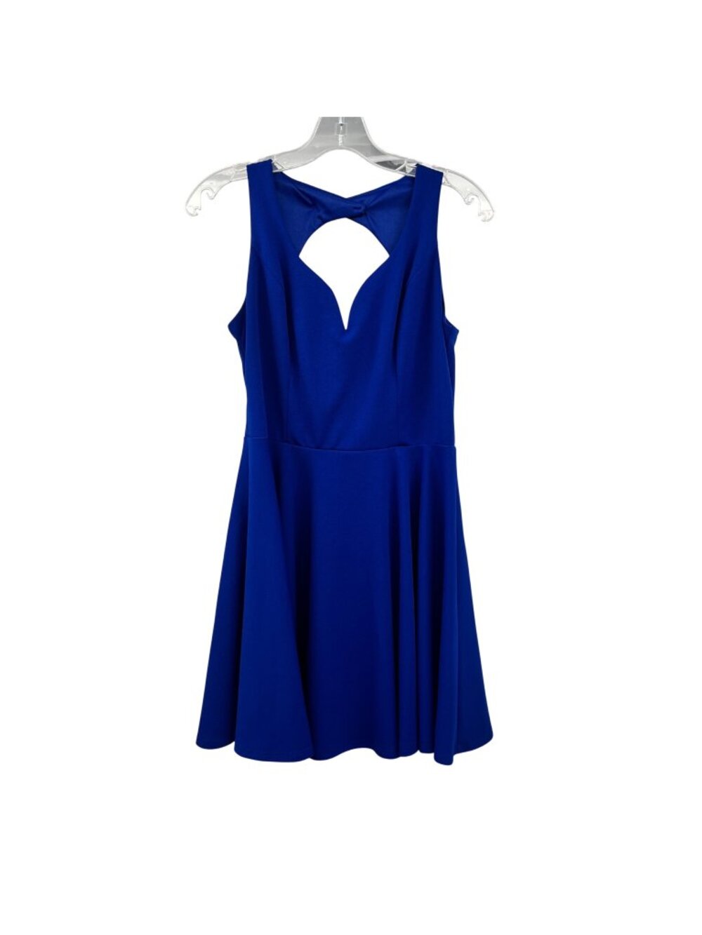 B.Darlin Women's Blue Mini A-Line Dress Notched Neckline Sleeveless Size 13/14
